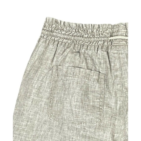 Freestyle Revolution Womens Large Linen Pants Comfort Elastic Waist Bootcut Tan - Picture 10 of 11